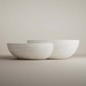 Verena Brausch: Tomoon Coffee Table - Travertine Osso