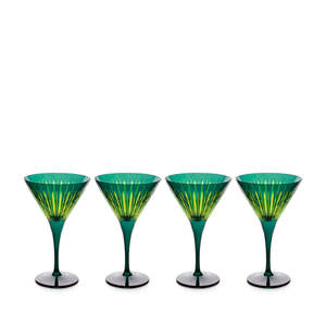 Prism Martini Glasses Green