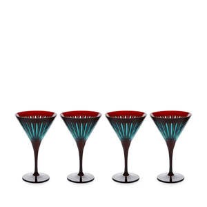 Prism Martini Glasses Bordeaux
