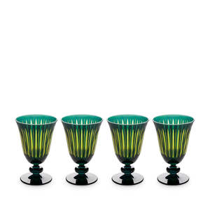 Prism Wine Glasses Green