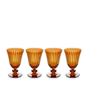 Accessories: Prism Wine Glasses Amber