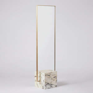 Accessories: Coexist Mirror Stone, Brass