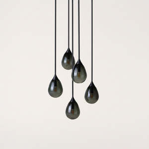 Teardrop Pendant 5 Cluster Small