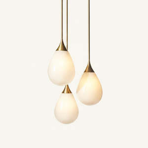 Teardrop Pendant 3 Cluster Large