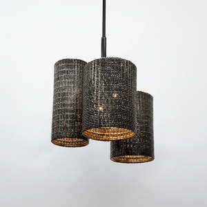 Seating: Lopez Chandelier (x3) Pair 32×34 MC/DB