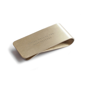 Money Clip "Living Well is the Best Revenge"