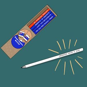 Desk Bookshelf: Trans-Tasman Battle | Pencil Set