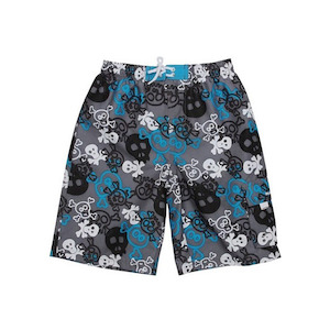 Snapper Rock Kids Swimwear: Boardies | Blue Skulls