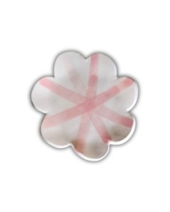 Mini Ceramic Flower Plate | Pink
