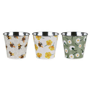 Kitchen Living: Set of 3 Round Tin Pots by Emma Bridgewater
