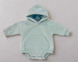 New: Mini Sweatshirt Hoodie cosy Romper. sky blue