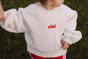 New: Mini cosy pullover . White marle