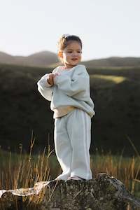 New: Stripe cosy pants . Sky blue