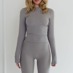 Long sleeve top stone