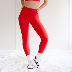 Activewear: Contour Leggings Spanish red