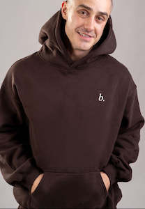 Tops: Oversized  UNISEX hoodie Dark Brown