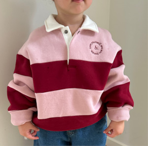 New: Mini polo sweater Pink berry