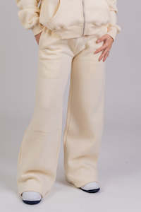New: UNISEX Wide-leg Sweatpants Butter Yellow