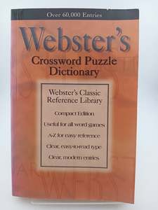 Websters Crossword Puzzle Dictionary by Webster