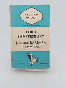 Lord Shaftesbury by J.L Hammond & Barbara Hammond