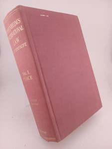International Law: a treatise, volume I-Peace by L. Oppenheim, H. Lauterpacht (editor)