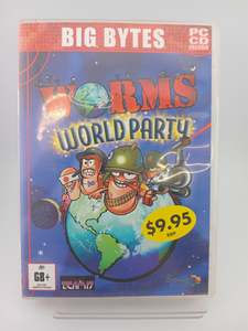 Big Bytes Worms World Party [Video Game PC CD ROM] by Team17