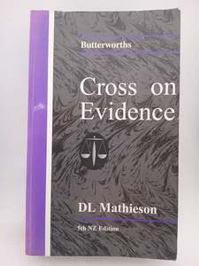Cross on Evidence by D. L. Mathieson,Rupert Cross