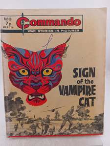 Comics: Sign of the Vampire Cat (Commando War Stories in Pictures) No 918 by Unknown