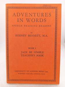 Adventure in Words: Speech Training Readers (Book I - Jack be Nimble Teacher&apo&hellip;