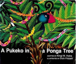 Rare Collectable: Pukeko In A Ponga Tree by Dick Frizzell and Kingi M. Ihaka