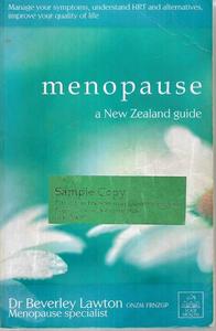 Menopause: A New Zealand Guide by Beverley Lawton