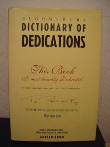 Bloomsbury Dictionary Of Dedications by Adrian Room