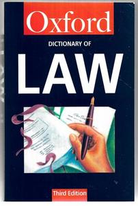 Reference: A Dictionary Of Law (Third Edition) by Elizabeth A. Martin