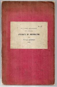 Nz Non Fiction: Syllabus of Instruction for Public Schools 1928 by Education Department New Zealand