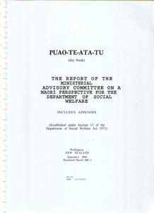 Maori: Puao-Te-Ata-Tu (Day Break) by Department of Social Welfare and John Te Rangi-Aniwaniwa Rangihau
