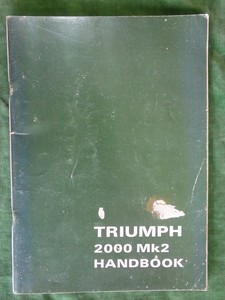 Triumph 2000Mk2 handbook – Books and Toys