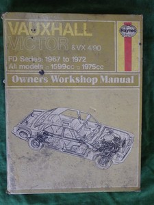 Vauxhall Victor FD workshop manual – Books and Toys