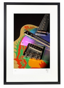 Jimmy Page Dragon Telecaster and Violin Bow Fine Art Print