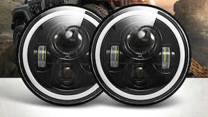 7" Universal Halo Headlights (Pair)