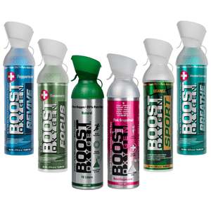 Flavoured Cans: Boost Oxygen Mixed Full Range - Large 10L - 6 Pack