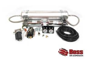 Air Management Systems - Boss Air Suspension: Airmax FBSS Air Management Kit Analog 4 Toggle SW