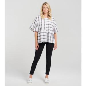 12: Andrea Top Tuscan Plaid