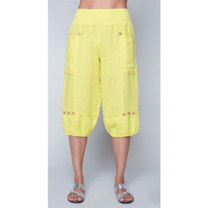 Xl: Italian Capri Pants Yellow