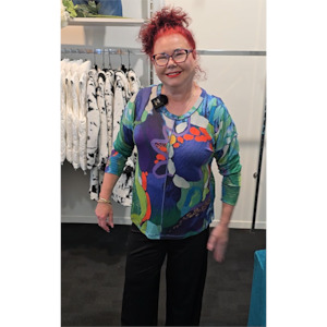 M: Loving Amazonia Top Green/Purple