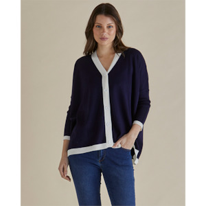 Hampton Cardigan Navy