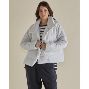 S: Presley Puffer Jacket Pearl