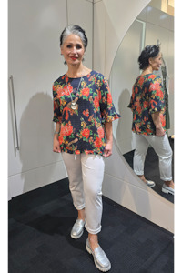 Glam: Round Neck Top Multi