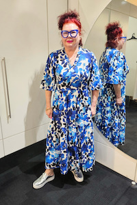 Glam: Sher Dress Blue