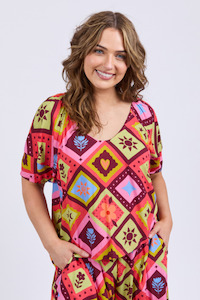 12: Rhode Top Geo Print