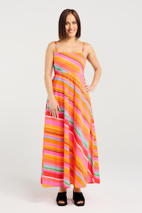 8: Clementine Dress Dynamic Stripe